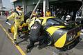 Pitstop - Wolfgang Kaufmann hands the car over to Alexander Talkanitsa